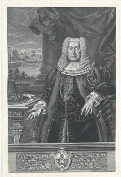 Christoph Godfrey Peller von Schoppershof zu Kastenreuth af Artist Unknown