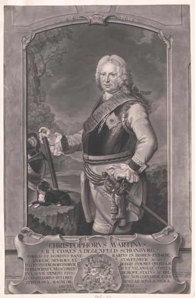 Christoph Martin greve von Degenfeld-Schonburg af Artist Unknown