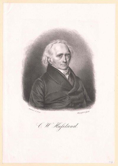 Christoph Wilhelm Hufeland af Artist Unknown