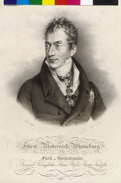 Clement Wenzel Lothar greve af Metternich-Winneburg af Artist Unknown