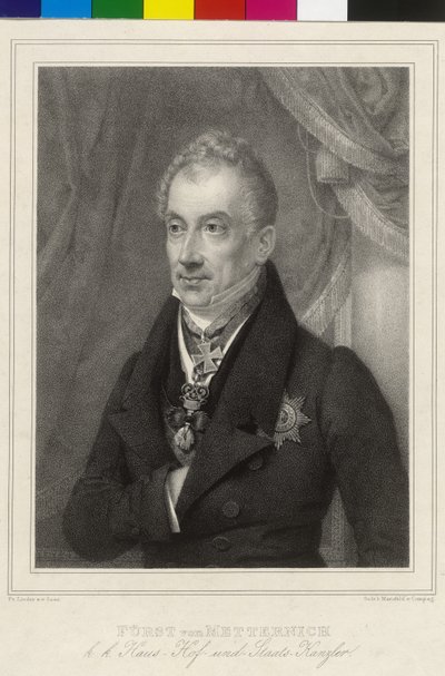 Clement Wenzel Lothar prins af Metternich-Winneburg af Artist Unknown