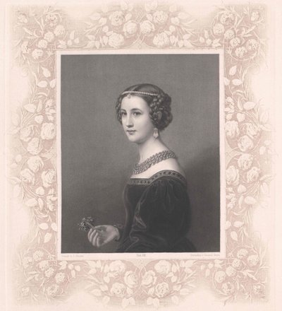 Cornelia Vetterlein (print) af Artist Unknown
