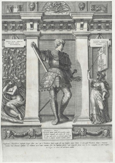 Greve af Habsburg Sigebert af Artist Unknown