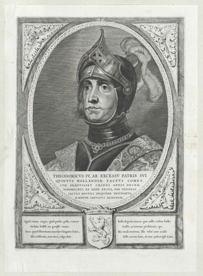 Greve af Holland Dietrich IV (print) af Artist Unknown