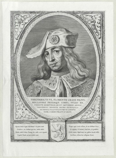 Greve af Holland Dietrich VI (print) af Artist Unknown