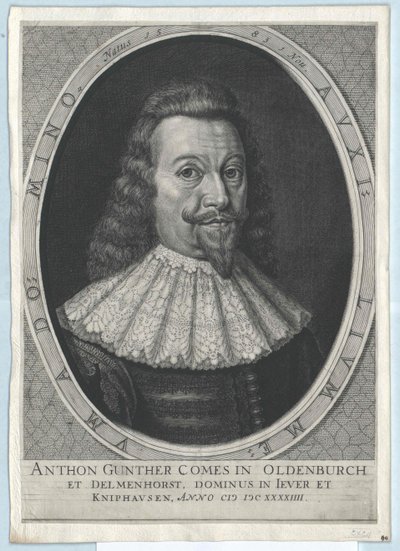 Greve af Oldenburg Anton Guenther (print) af Artist Unknown