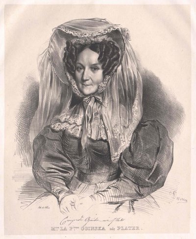 Cunigunde grevinde af Plater af Artist Unknown