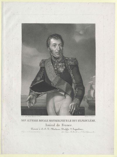 Dauphin af Frankrig Louis Anton af Artist Unknown