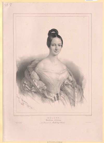 Hertuginde af Mecklenburg-Schwerin Helen af Artist Unknown