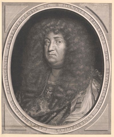 Hertug af Braunschweig-Lüneburg Johann Friedrich (print) af Artist Unknown