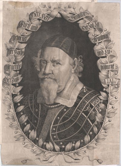 Hertug af Braunschweig-Wolfenbüttel August den Yngre (print) af Artist Unknown