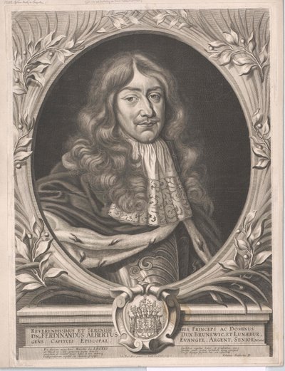 Hertug af Braunschweig-Wolfenbüttel Ferdinand Albert II (print) af Artist Unknown