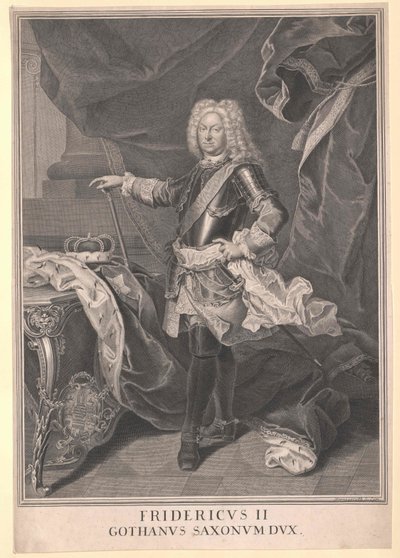Hertug af Sachsen-Gotha Frederik II af Artist Unknown