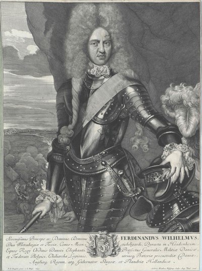 Hertug af Württemberg Ferdinand Wilhelm af Artist Unknown