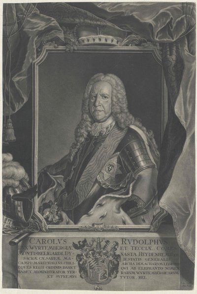 Hertug af Württemberg Karl Rudolf af Artist Unknown