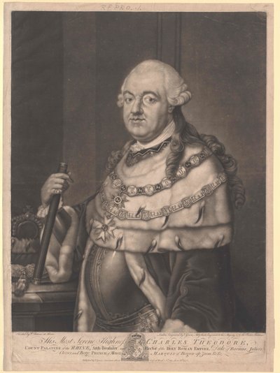 Kurfyrste af Bayern Karl Theodor af Artist Unknown