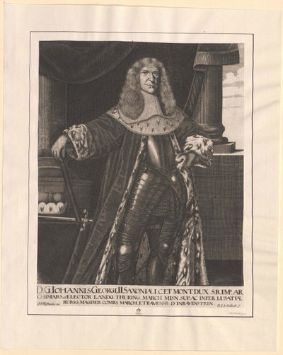 Kurfyrste af Sachsen Johann George II af Artist Unknown
