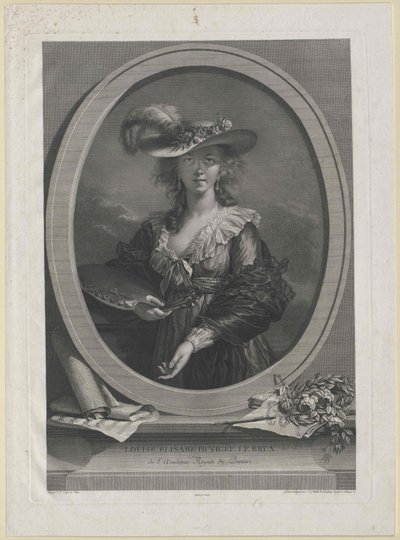 Elisabeth Vigee-Lebrun af Artist Unknown