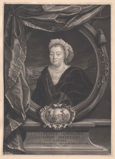 Elisabetha Heider af Artist Unknown