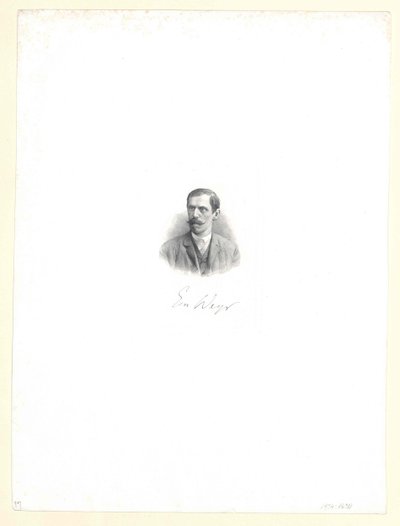 Emil Weyr (print) af Artist Unknown
