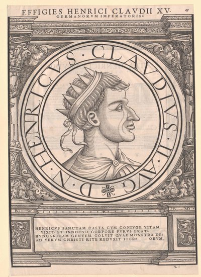 Kejser Henrik II af den hellige af Artist Unknown