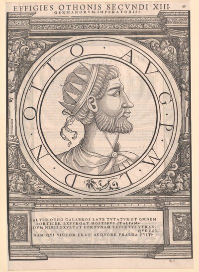 Kejser Otto II af Artist Unknown