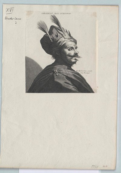 Kejser af Abessinien Amda-Jesus (print) af Artist Unknown