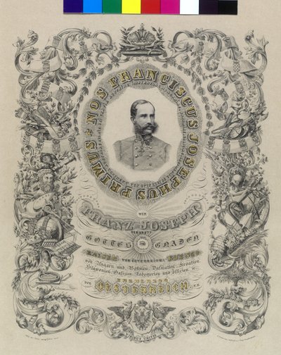 Kejser af Østrig Franz Joseph I af Artist Unknown