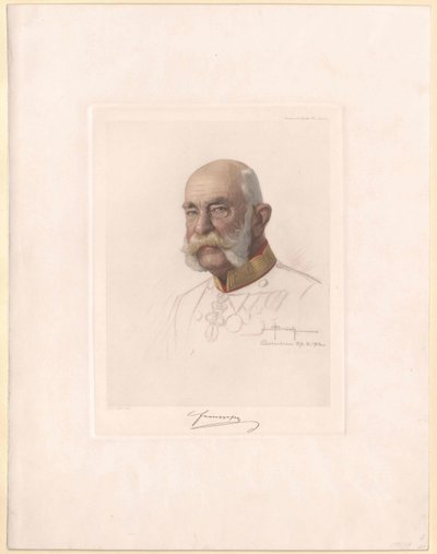 Kejser af Østrig Franz Joseph I af Artist Unknown