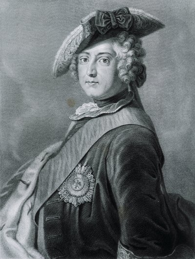 FREDERICK II "Geaten" (1712-1786). Konge af Preussen (1740-1786). af Artist Unknown