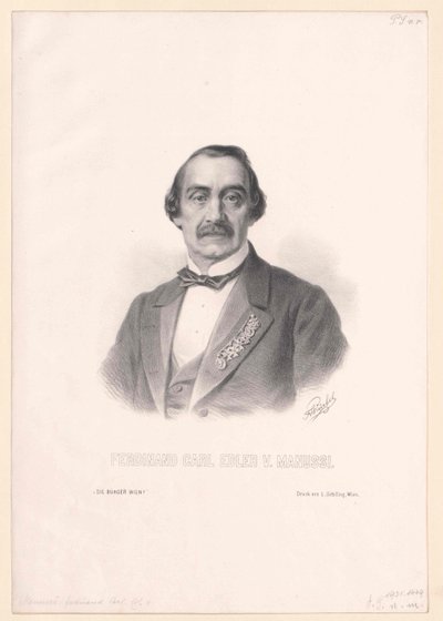 Ferdinand Karl dyrebar von Manussi af Artist Unknown