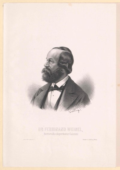 Ferdinand Weigel (print) af Artist Unknown