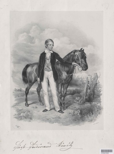 Ferdinand greve Kinsky af Artist Unknown