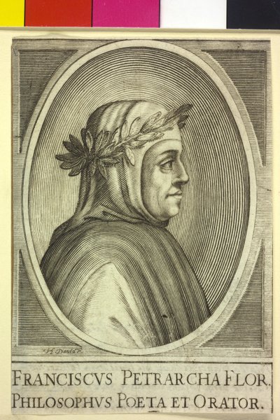Francesco Petrarca (tryk) af Artist Unknown