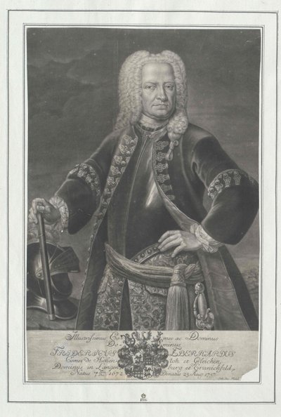 Frederik Eberhard greve Hohenlohe-Kirchberg af Artist Unknown