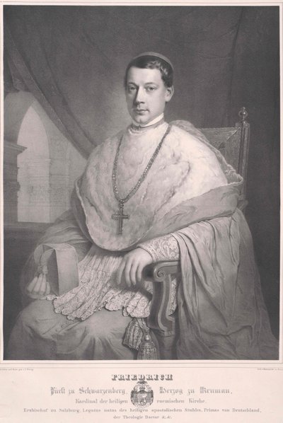 Frederik greve Schwarzenberg-Krumau af Artist Unknown
