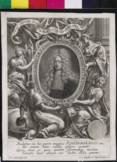 Friedrich Karl Graf Schoenborn (print) af Artist Unknown