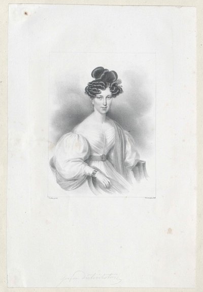 Gabriele grevinde Wratislaw von Mitrowitz af Artist Unknown
