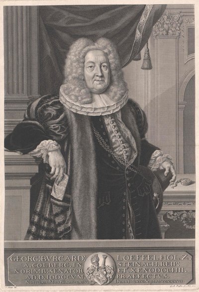 Georg Burkhard Loeffelholz von Colberg af Artist Unknown