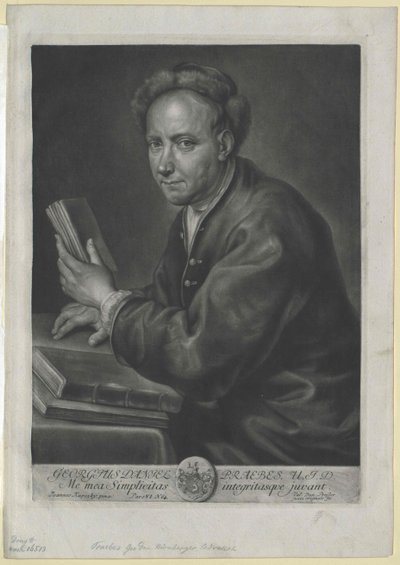 Georg Daniel Praebes af Artist Unknown