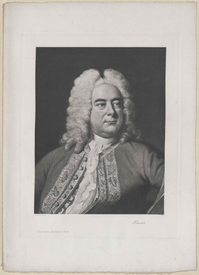 Georg Friedrich Haendel (tryk) af Artist Unknown