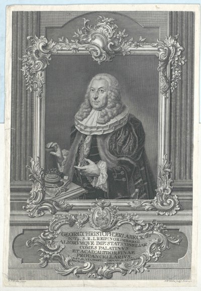 George Christoph Erlabeck af Artist Unknown