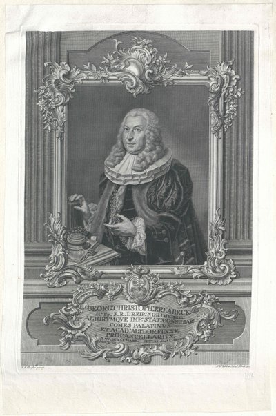 George Christoph Erlabeck af Artist Unknown