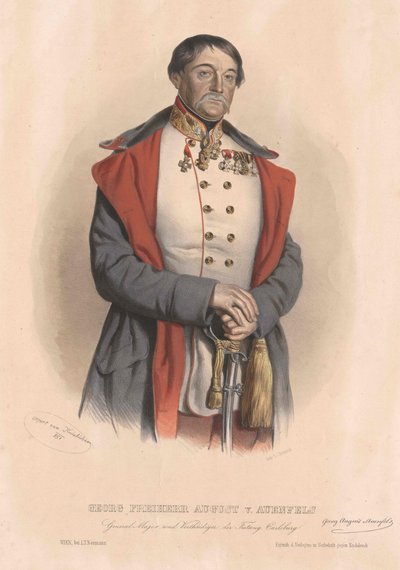 George baron August von Auenfels af Artist Unknown