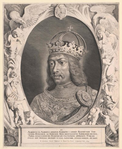 Den tyske konge Albert II (tryk) af Artist Unknown