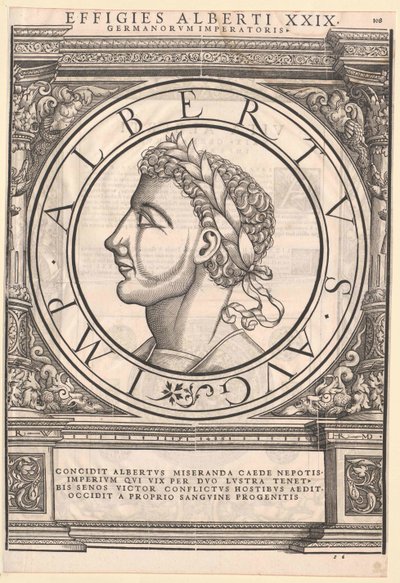 Den tyske konge Albert I (tryk) af Artist Unknown