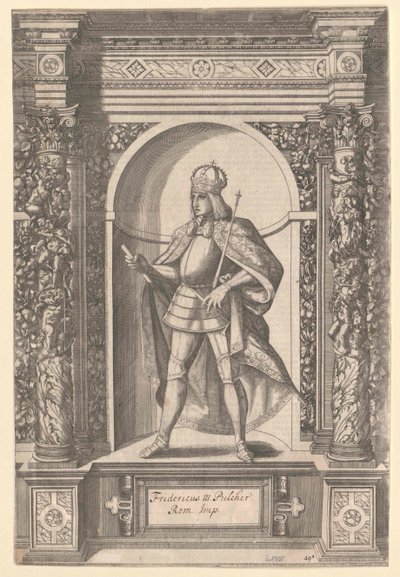 Den tyske konge Frederik den Skønne af Artist Unknown
