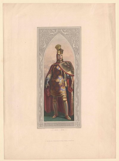 Den tyske konge Frederik den Skønne af Artist Unknown