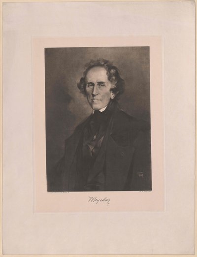 Giacomo Meyerbeer (tryk) af Artist Unknown