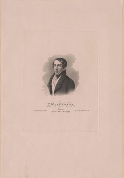 Giacomo Meyerbeer (tryk) af Artist Unknown